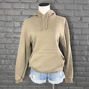 GAP Fleece Pullover Hooded Sweatshirt Size Small Sage
